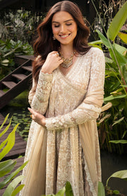 Faizasaqlain - FAIZA SAQLAIN ZINNIA LUXURY LAWN'25 EMBROIDERED SUITS UNSTITCHED 3 PIECE - SUMMER COLLECTION - aubranz.com