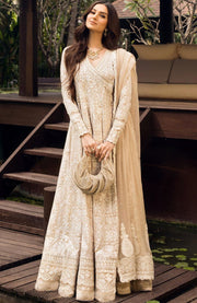 Faizasaqlain - FAIZA SAQLAIN ZINNIA LUXURY LAWN'25 EMBROIDERED SUITS UNSTITCHED 3 PIECE - SUMMER COLLECTION - aubranz.com