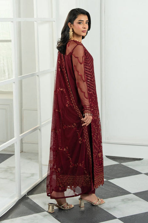 Luxury Wine Red Formal Dress with Sequins aubranz.com