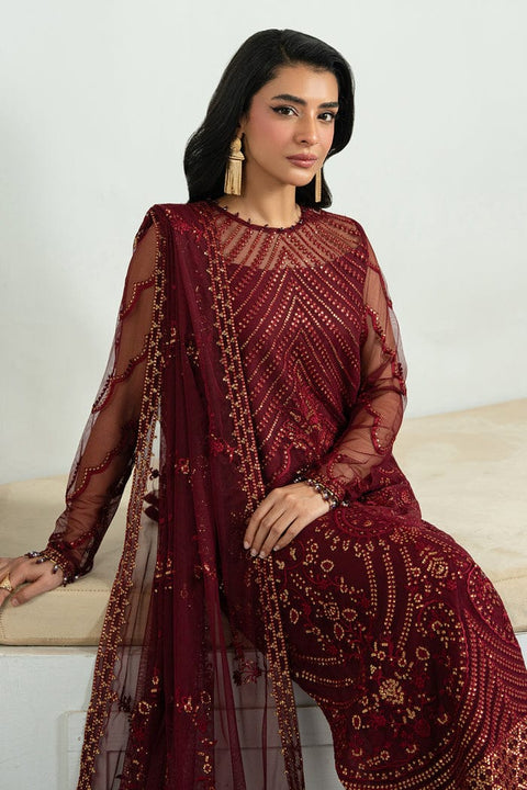 Luxury Wine Red Formal Dress with Sequins aubranz.com
