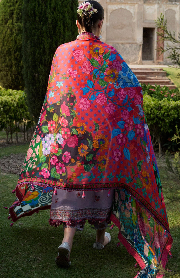 Hussainrehar - Hussain Rehar Nirmal Spring Summer'25 Embroidered Lawn Suits Unstitched 3 Piece Summer Collection - aubranz.com