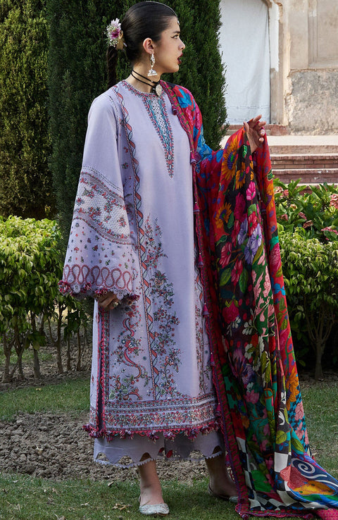 Hussainrehar - Hussain Rehar Nirmal Spring Summer'25 Embroidered Lawn Suits Unstitched 3 Piece Summer Collection - aubranz.com