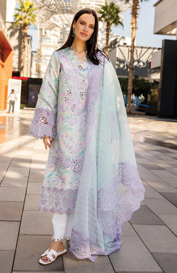 SSKU#RR6 CARNATION LAWN'25 BY RANG RASIYA EMBROIDERED SUITS UNSTITCHED 3 PIECE - SUMMER COLLECTION