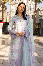 SSKU#RR6 CARNATION LAWN'25 BY RANG RASIYA EMBROIDERED SUITS UNSTITCHED 3 PIECE - SUMMER COLLECTION