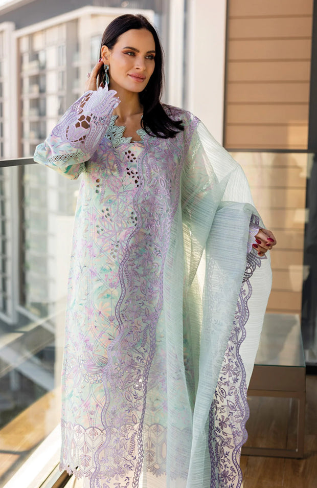 SSKU#RR6 CARNATION LAWN'25 BY RANG RASIYA EMBROIDERED SUITS UNSTITCHED 3 PIECE - SUMMER COLLECTION