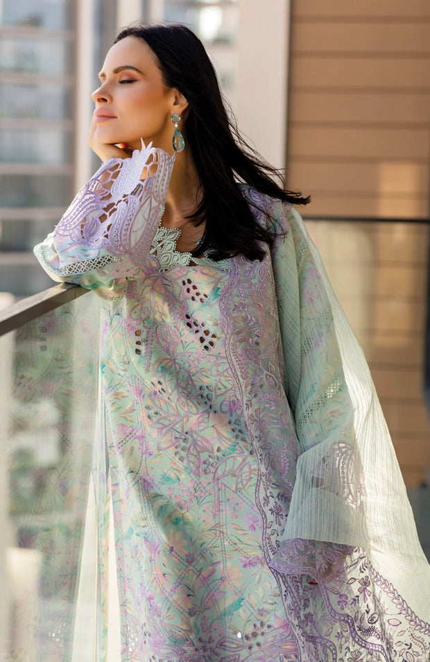 SSKU#RR6 CARNATION LAWN'25 BY RANG RASIYA EMBROIDERED SUITS UNSTITCHED 3 PIECE - SUMMER COLLECTION