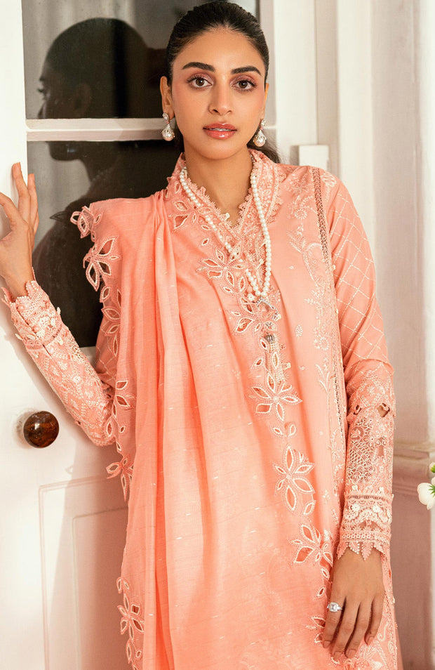 Qalamkar - Luxury Lawn Eid Edit'25 By Qalamkar Embroidered Suits Unstitched 3 Piece - Summer Collection - aubranz.com