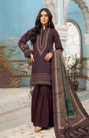 Mausummery - Mausummery Printed Khaddar'25 Unstitched 3 Piece - Winter Collection - aubranz.com