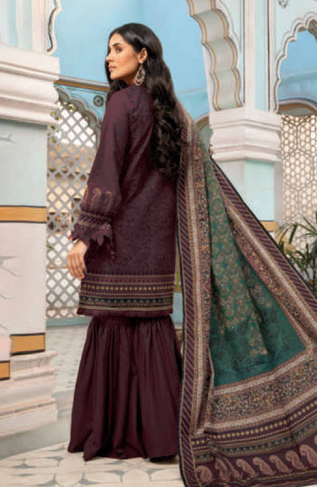 Mausummery - Mausummery Printed Khaddar'25 Unstitched 3 Piece - Winter Collection - aubranz.com