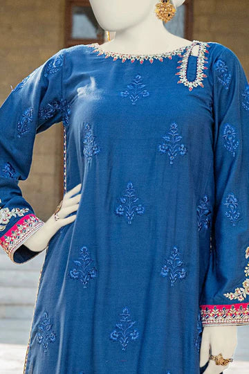 SILK BLUE KURTI - J. JUNAID JAMSHED SKU#KURTI17 aubranz.com