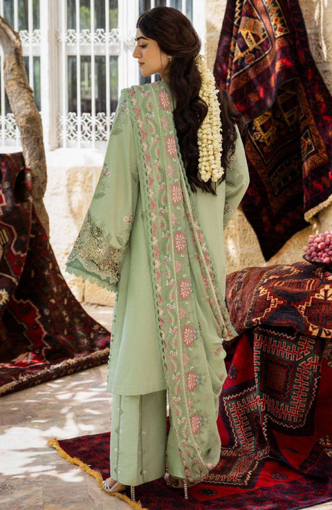 Kahf - Kahf Premium Karandi Chiffon Collection'25 Embroidered Suits Unstitched 3 Piece - Winter Collection - aubranz.com