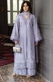 Kahf - Kahf Premium Karandi Chiffon Collection'25 Embroidered Suits Unstitched 6 Piece - Winter Collection - aubranz.com