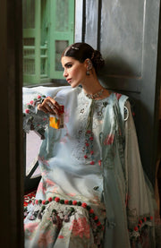 Zaha - Zaha festive Spring Summer'25 Embroidered Lawn Suits Unstitched 3 Piece - Summer Collection - aubranz.com