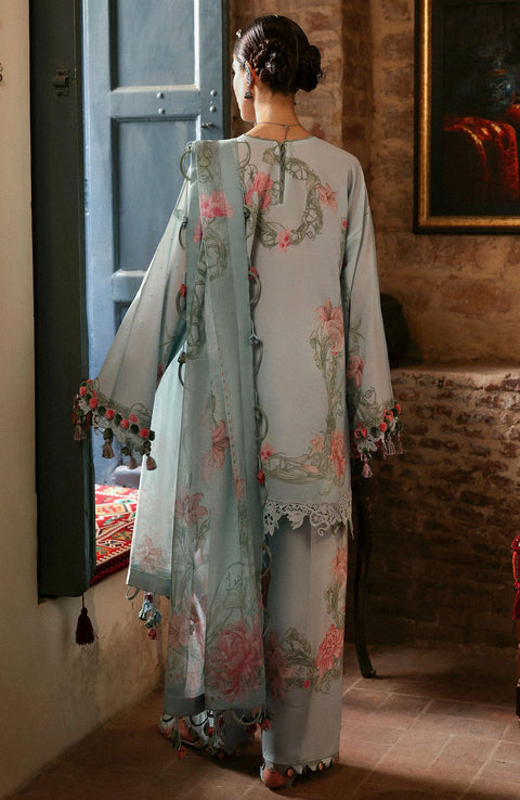 Zaha - Zaha festive Spring Summer'25 Embroidered Lawn Suits Unstitched 3 Piece - Summer Collection - aubranz.com