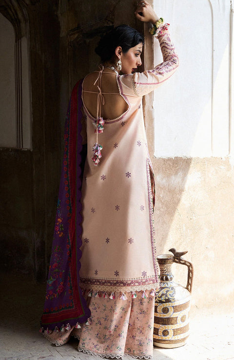 Hussainrehar - Hussain Rehar Nirmal Spring Summer'25 Embroidered Lawn Suits Unstitched 3 Piece Summer Collection - aubranz.com