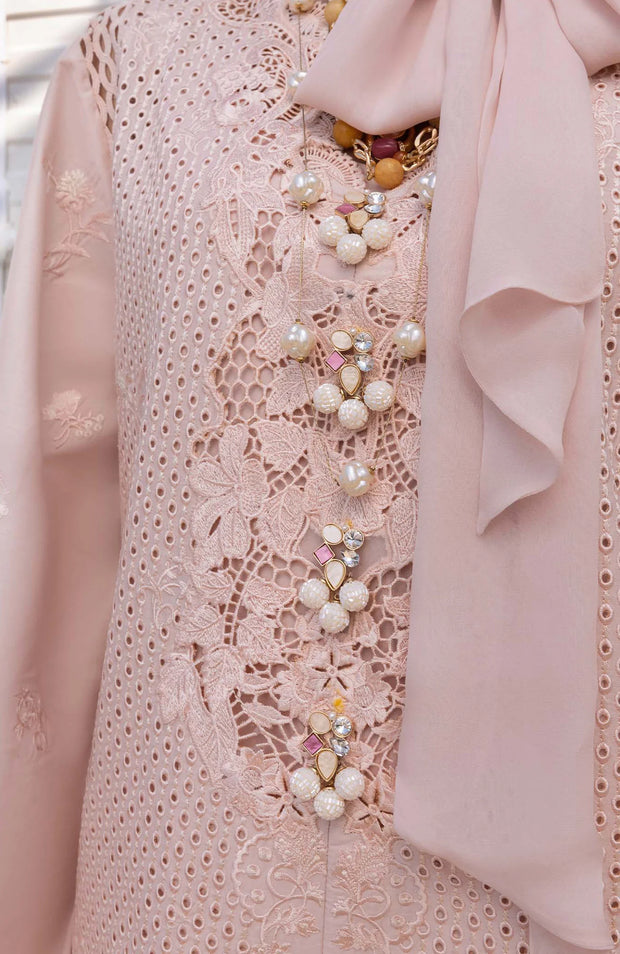 SUITS UNSTITCHED 3 PIECE - SUMMER COLLECTIONSKU#SS5 SAIRA SHAKIRA LAWN'25 EMBROIDERED
