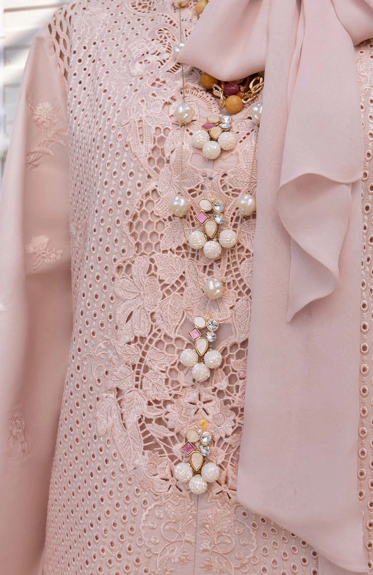 SUITS UNSTITCHED 3 PIECE - SUMMER COLLECTIONSKU#SS5 SAIRA SHAKIRA LAWN'25 EMBROIDERED
