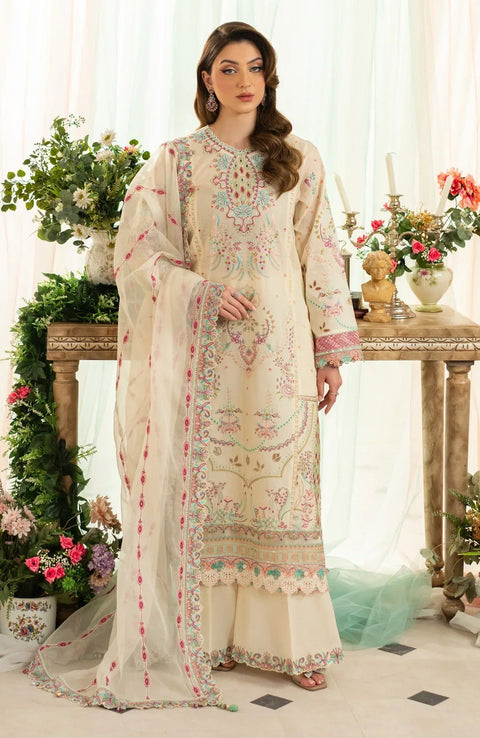 Aneela_Rizwan - Aneela Rizwan Yaqeen Luxury Lawn Collection'25 Embroidered Lawn Suits Unstitched 3 Piece - Summer Collection  - aubranz.com