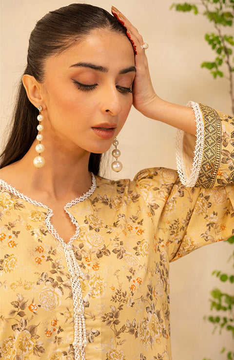 Zellbury - Zellbury unstitched lawn'25 Printed Suits Unstitched 2 Piece - Summer Collection - aubranz.com