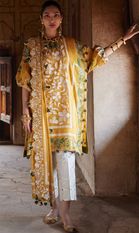 Elan - Elan Lawn'25 Embroidered Lawn Suits Unstitched 3 Piece - Summer Collection - aubranz.com