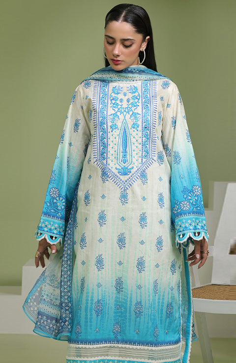Zellbury - Zellbury unstitched lawn'25 Printed Suits Unstitched 2 Piece - Summer Collection - aubranz.com