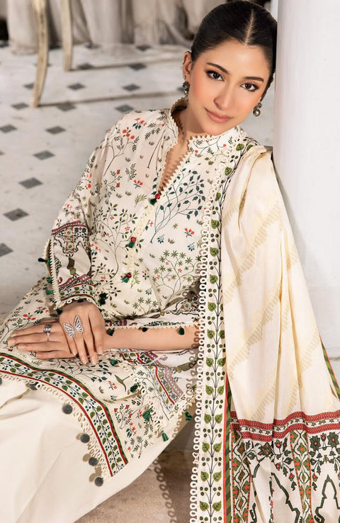 Mariab - M Basic Elaheh Lawn'25 By Maria B Printed Suits Unstitched 3 Piece - Summer Collection - aubranz.com