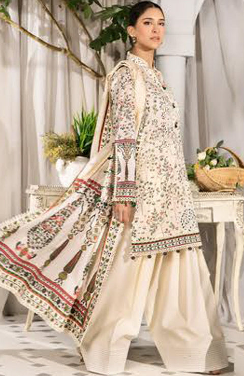 Mariab - M Basic Elaheh Lawn'25 By Maria B Printed Suits Unstitched 3 Piece - Summer Collection - aubranz.com