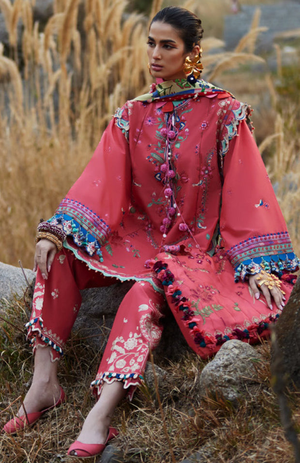 Elan - Elan Lawn'25 Embroidered Lawn Suits Unstitched 3 Piece - Summer Collection - aubranz.com