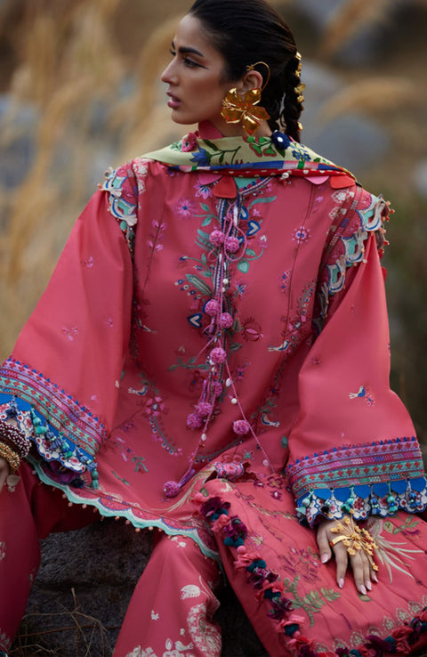 Elan - Elan Lawn'25 Embroidered Lawn Suits Unstitched 3 Piece - Summer Collection - aubranz.com