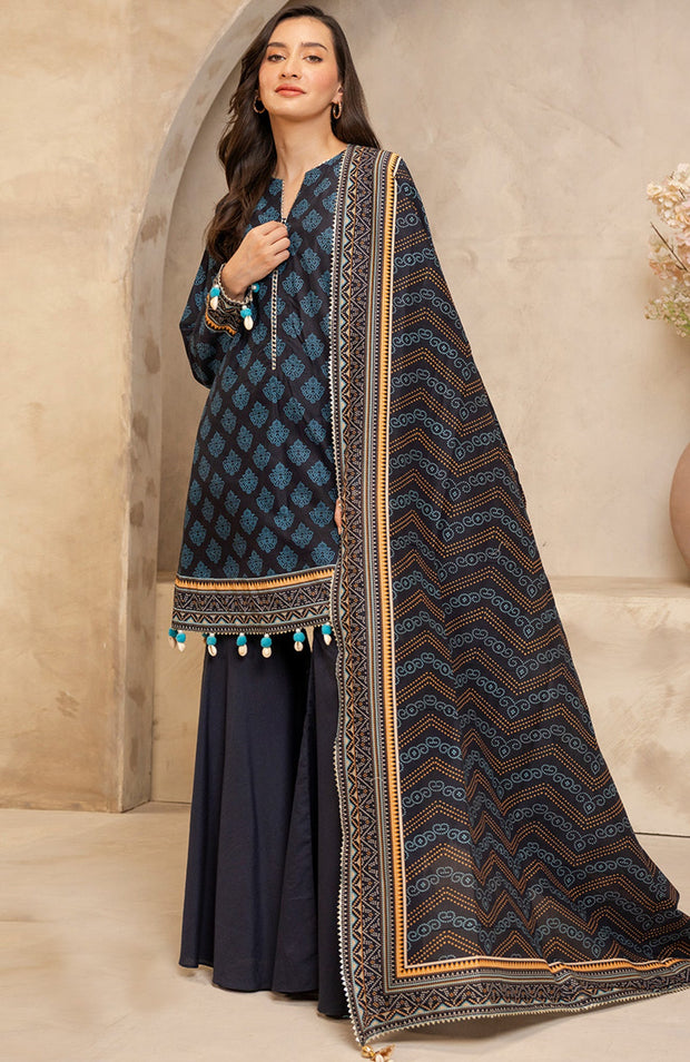 Zellbury - Zellbury unstitched lawn'25 Printed Suits Unstitched 3 Piece - Summer Collection - aubranz.com