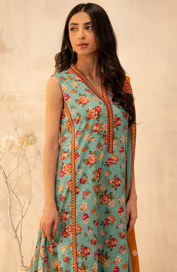 Zellbury - Zellbury unstitched lawn'25 Printed Suits Unstitched 3 Piece - Summer Collection - aubranz.com