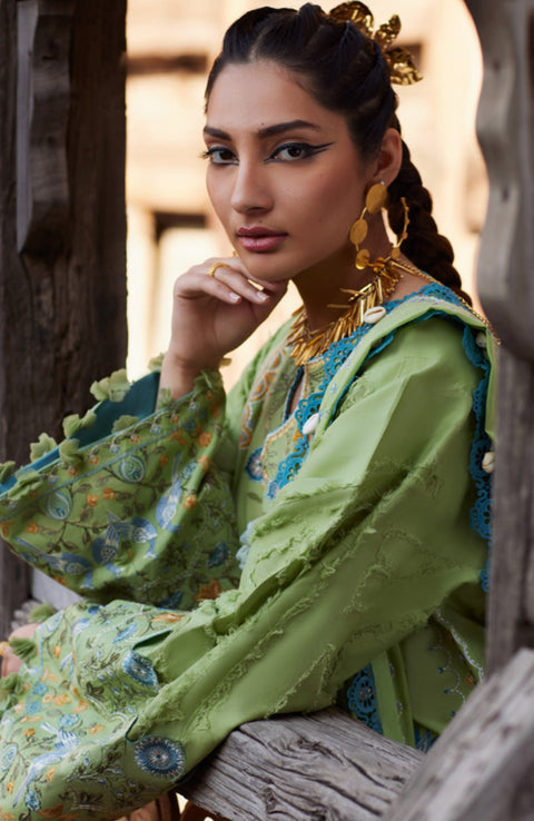 Elan - Elan Lawn'25 Embroidered Lawn Suits Unstitched 3 Piece - Summer Collection - aubranz.com