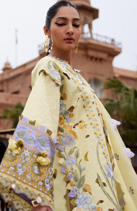 Elan - Elan Lawn'25 Embroidered Lawn Suits Unstitched 3 Piece - Summer Collection - aubranz.com