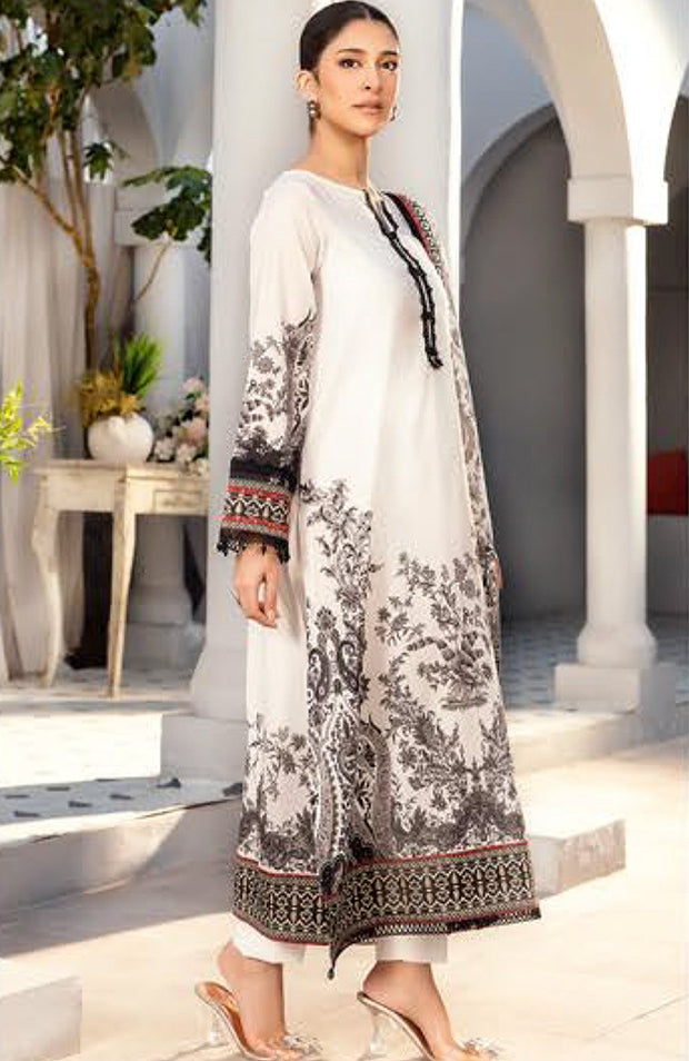 Mariab - M Basic Elaheh Lawn'25 By Maria B Printed Suits Unstitched 3 Piece - Summer Collection - aubranz.com
