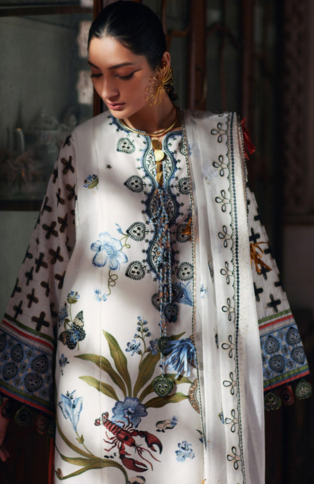 Elan - Elan Lawn'25 Embroidered Lawn Suits Unstitched 3 Piece - Summer Collection - aubranz.com