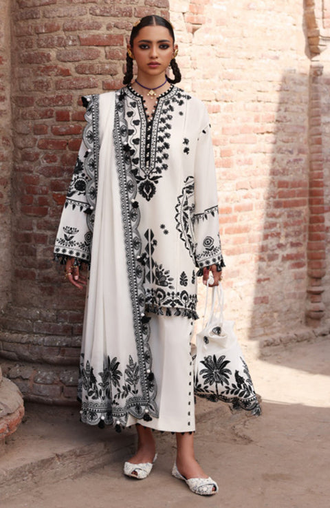 Zaha - Zaha festive Spring Summer'25 Embroidered Lawn Suits Unstitched 3 Piece - Summer Collection - aubranz.com