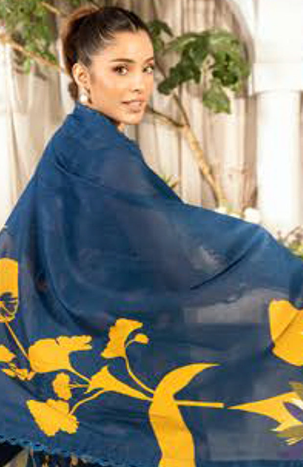 Mariab - M Basic Elaheh Lawn'25 By Maria B Printed Suits Unstitched 3 Piece - Summer Collection - aubranz.com