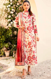 Mariab - M Basic Elaheh Lawn'25 By Maria B Printed Suits Unstitched 3 Piece - Summer Collection - aubranz.com