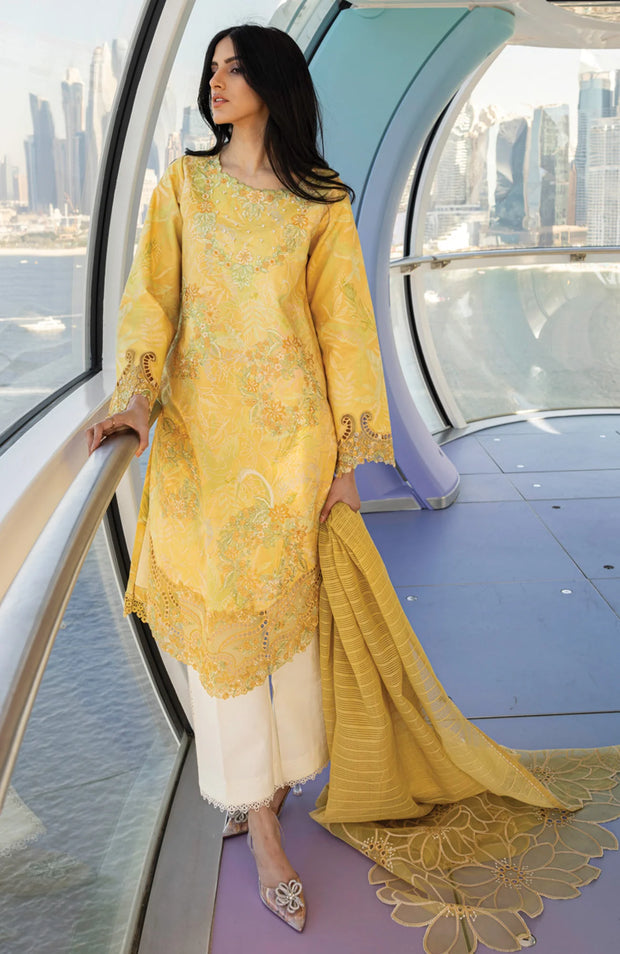 SKU#RR10 -CARNATION LAWN'25 BY RANG RASIYA EMBROIDERED SUITS UNSTITCHED 3 PIECE - SUMMER COLLECTION