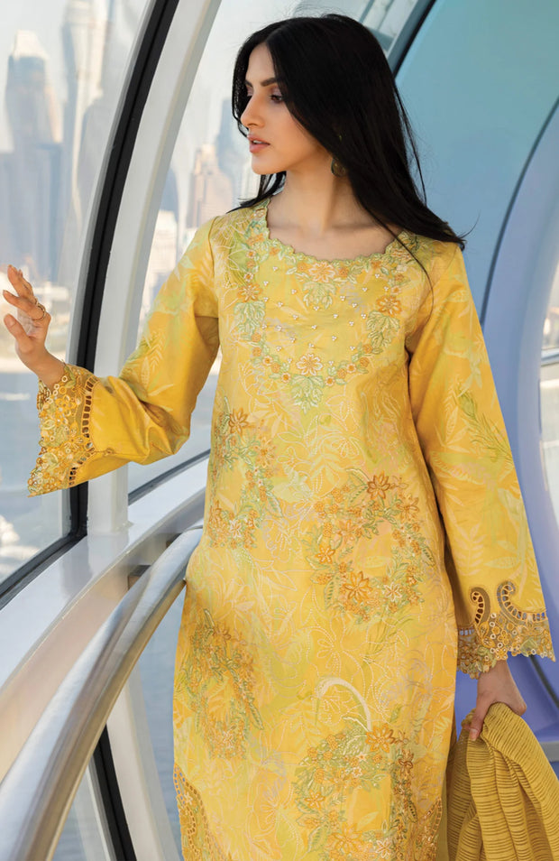 SKU#RR10 -CARNATION LAWN'25 BY RANG RASIYA EMBROIDERED SUITS UNSTITCHED 3 PIECE - SUMMER COLLECTION