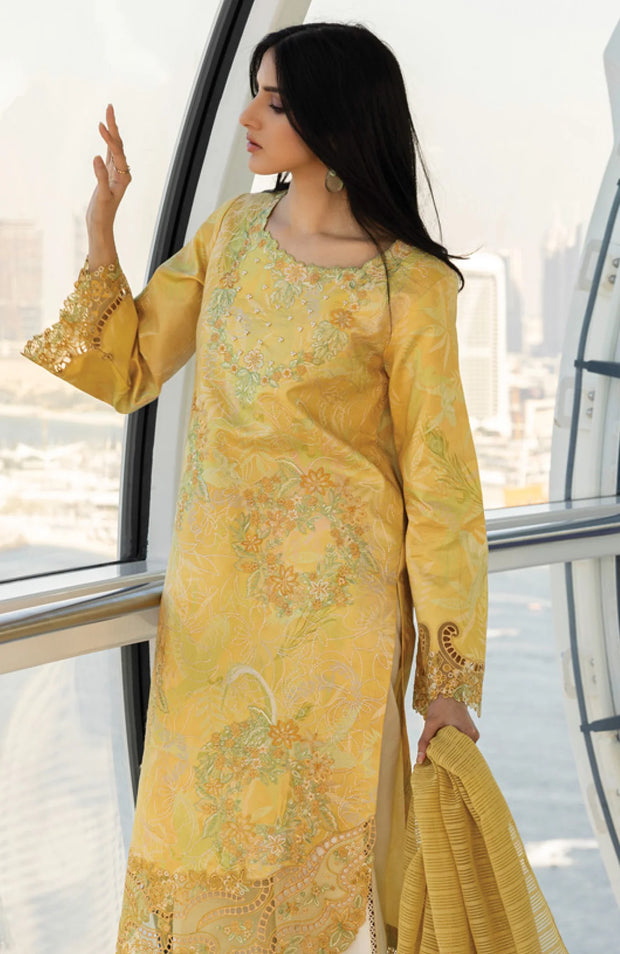 SKU#RR10 -CARNATION LAWN'25 BY RANG RASIYA EMBROIDERED SUITS UNSTITCHED 3 PIECE - SUMMER COLLECTION