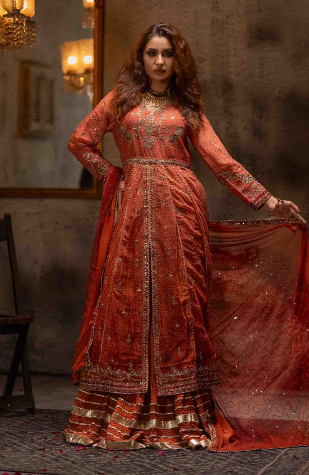 Abtextiles - Zurr Signature Luxury Chiffon'25 by AB Textiles Chiffon Suit Ready To wear 3 Piece-Wedding Collection - aubranz.com