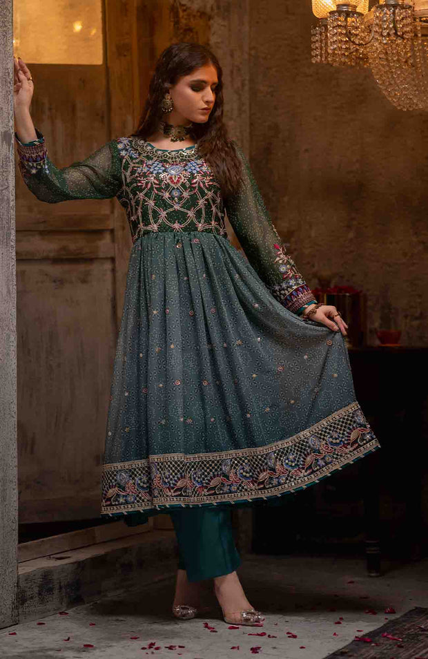 Abtextiles - Zurr Signature Luxury Chiffon'25 by AB Textiles Chiffon Suit Ready To wear 3 Piece-Wedding Collection - aubranz.com