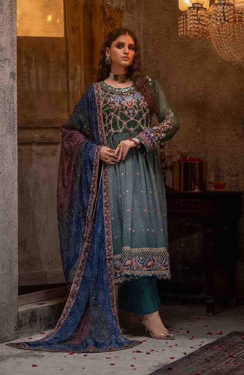 Abtextiles - Zurr Signature Luxury Chiffon'25 by AB Textiles Chiffon Suit Ready To wear 3 Piece-Wedding Collection - aubranz.com