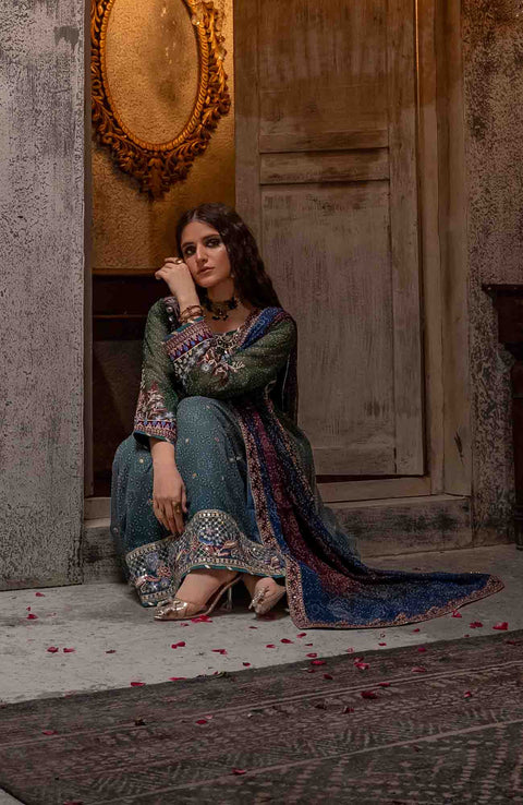 Abtextiles - Zurr Signature Luxury Chiffon'25 by AB Textiles Chiffon Suit Ready To wear 3 Piece-Wedding Collection - aubranz.com