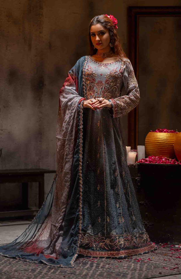 Abtextiles - Zurr Signature Luxury Chiffon'25 by AB Textiles Chiffon Suit Ready To wear 3 Piece-Wedding Collection - aubranz.com