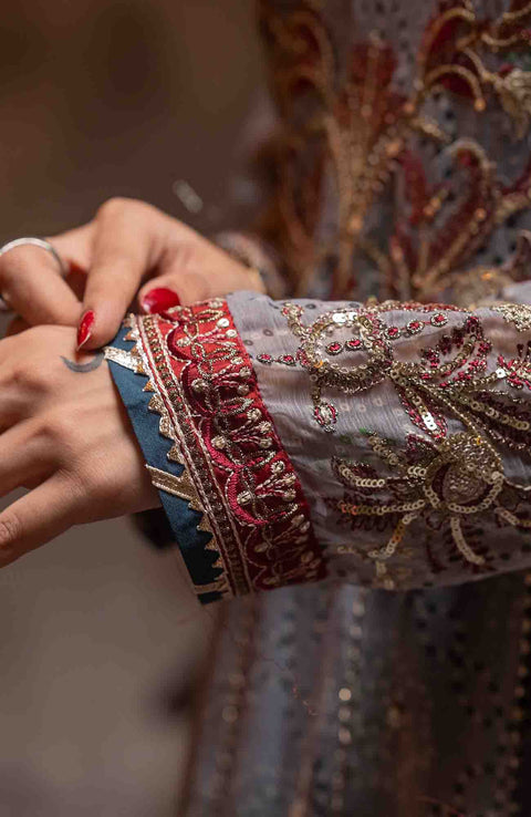 Abtextiles - Zurr Signature Luxury Chiffon'25 by AB Textiles Chiffon Suit Ready To wear 3 Piece-Wedding Collection - aubranz.com