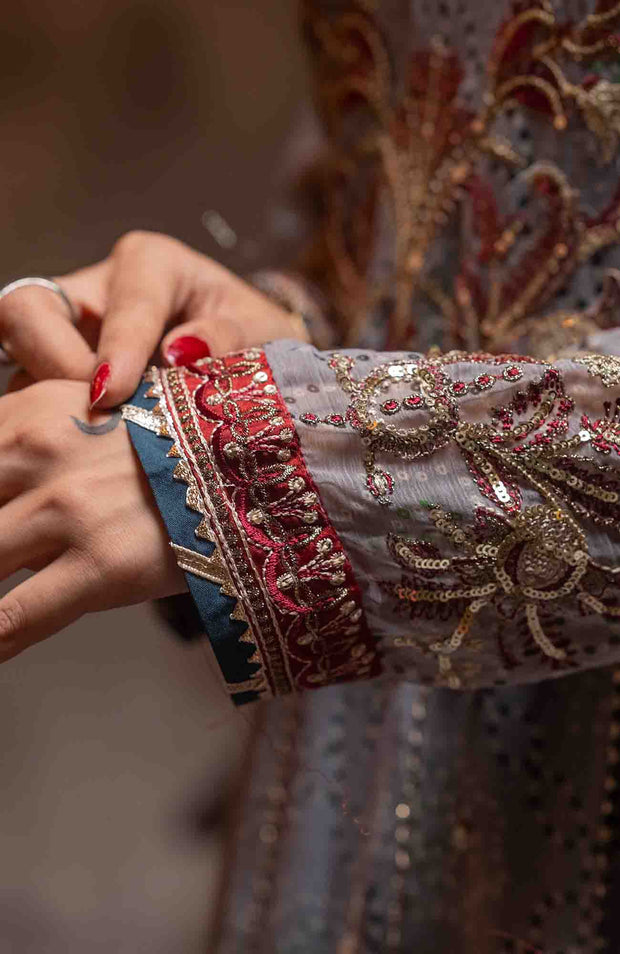 Abtextiles - Zurr Signature Luxury Chiffon'25 by AB Textiles Chiffon Suit Ready To wear 3 Piece-Wedding Collection - aubranz.com