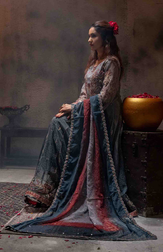 Abtextiles - Zurr Signature Luxury Chiffon'25 by AB Textiles Chiffon Suit Ready To wear 3 Piece-Wedding Collection - aubranz.com