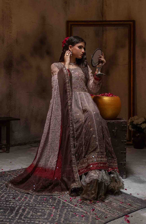 Abtextiles - Zurr Signature Luxury Chiffon'25 by AB Textiles Chiffon Suit Ready To wear 3 Piece-Wedding Collection - aubranz.com